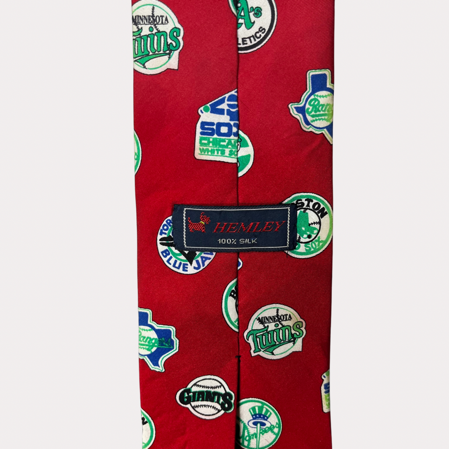 Hemley Baseball Teams silk necktie 10.5cm