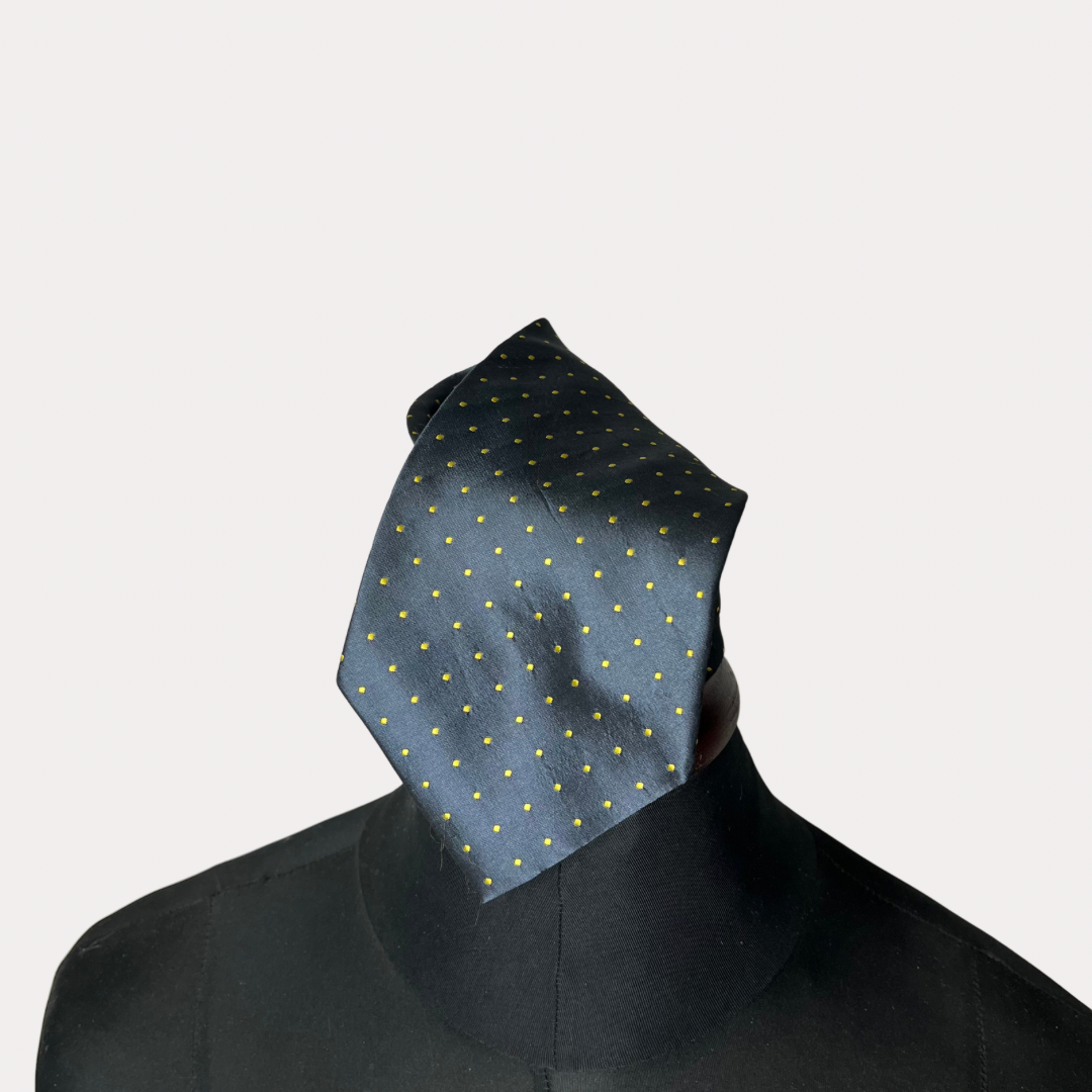 Lagano Blue Pattern Tie 11cm